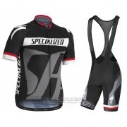 2016 Fahrradbekleidung Specialized Grau Trikot Kurzarm und Tragerhose