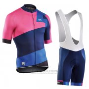 2017 Fahrradbekleidung Northwave Extreme Rot und Blau Trikot Kurzarm und Tragerhose