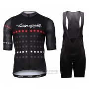 2018 Fahrradbekleidung Campagnolo Shwarz Trikot Kurzarm und Tragerhose