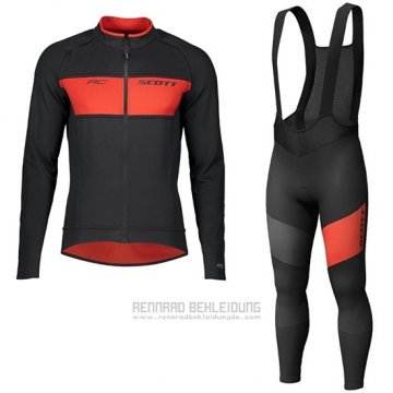 2019 Fahrradbekleidung Scott Rc Ff Shwarz Rot Trikot Langarm und Tragerhose