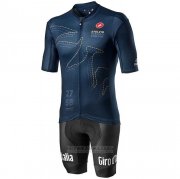 2020 Fahrradbekleidung Giro d'Italia Dunkel Blau Trikot Kurzarm und Tragerhose