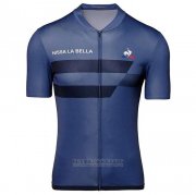 2020 Fahrradbekleidung Tour de France Dunkel Blau Trikot Kurzarm und Tragerhose