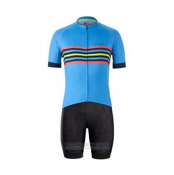 2021 Fahrradbekleidung Bontrager Blau Trikot Kurzarm und Tragerhose