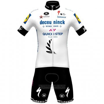 2021 Fahrradbekleidung Deceuninck Quick Step Champion Nuova Zelanda Trikot Kurzarm und Tragerhose