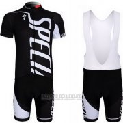 2012 Fahrradbekleidung Specialized Wei und Shwarz Trikot Kurzarm und Tragerhose