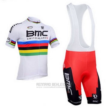 2013 Fahrradbekleidung UCI Weltmeister BMC Trikot Kurzarm und Tragerhose