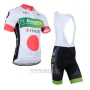 2014 Fahrradbekleidung Europcar Champion Japan Trikot Kurzarm und Tragerhose