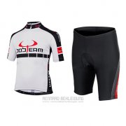 2015 Fahrradbekleidung Bobteam Wei Trikot Kurzarm und Tragerhose