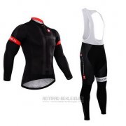 2015 Fahrradbekleidung Castelli Dunkel Shwarz Trikot Langarm und Tragerhose