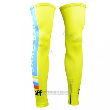 2015 Saxo Bank Tinkoff Radsport Beinwarmer Radfahren Gelb