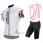 2016 Fahrradbekleidung Nalini Wei Trikot Kurzarm und Tragerhose