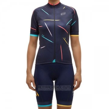 2017 Fahrradbekleidung Frau Maap X Ella Shwarz Trikot Kurzarm und Tragerhose