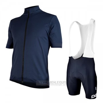 2017 Fahrradbekleidung POC Fondo Elements Blau Trikot Kurzarm und Tragerhose