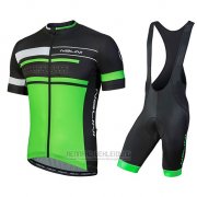 2018 Fahrradbekleidung Nalini Fatica Grun Trikot Kurzarm und Tragerhose