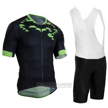 2018 Fahrradbekleidung Sugoi RS Training Shwarz und Grun Trikot Kurzarm und Tragerhose