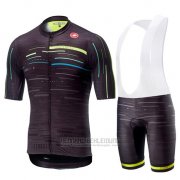 2019 Fahrradbekleidung Castelli Tabula Rasa Shwarz Trikot Kurzarm und Overall