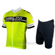 2019 Fahrradbekleidung Nalini Shwarz Hell Grun Trikot Kurzarm und Overall