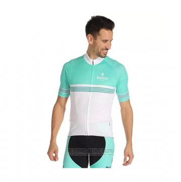 2021 Fahrradbekleidung Bianchi Wei Grun Trikot Kurzarm und Tragerhose(2)