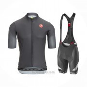 2021 Fahrradbekleidung Castelli Shwarz Trikot Kurzarm und Tragerhose