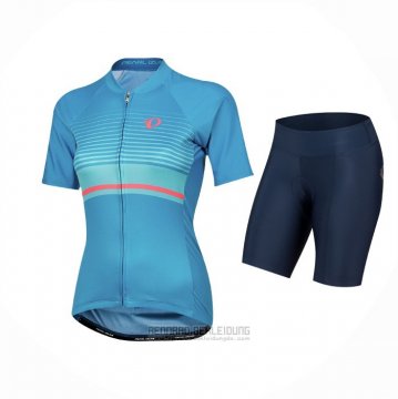 2021 Fahrradbekleidung Frau Pearl Izumi Azurblau Trikot Kurzarm und Tragerhose