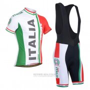 2021 Fahrradbekleidung Italien Rot Grun Trikot Kurzarm und Tragerhose