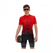 2021 Fahrradbekleidung Mavic Rot Shwarz Trikot Kurzarm und Tragerhose