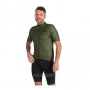 2022 Fahrradbekleidung Gore Grun Trikot Kurzarm und Tragerhose