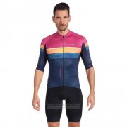 2022 Fahrradbekleidung Nalini Volett Trikot Kurzarm und Tragerhose