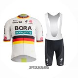2024 Fahrradbekleidung Bora-Hansgrone Shwarz Rot Gelb Trikot Kurzarm Und Tragerhose