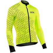 Fahrradbekleidung Northwave Gelb Trikot Langarm und Tragerhose