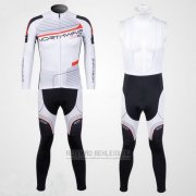 2012 Fahrradbekleidung Northwave Shwarz und Wei Trikot Langarm und Tragerhose