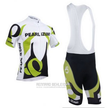 2013 Fahrradbekleidung Pearl Izumi Wei und Grun Trikot Kurzarm und Tragerhose