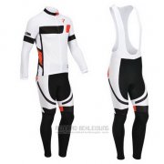 2013 Fahrradbekleidung Pinarello Shwarz und Wei Trikot Langarm und Tragerhose