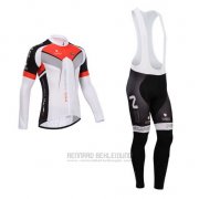 2014 Fahrradbekleidung Nalini Shwarz und Wei Trikot Langarm und Tragerhose