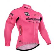2015 Fahrradbekleidung Giro D'italien Rosa Trikot Langarm und Tragerhose
