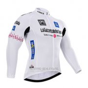 2015 Fahrradbekleidung Giro D'italien Wei Trikot Langarm und Tragerhose