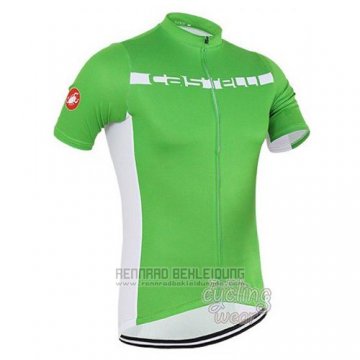 2016 Fahrradbekleidung Castelli Grun und Wei Trikot Kurzarm und Tragerhose