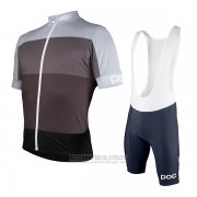 2017 Fahrradbekleidung POC Fondo Elements Braun Trikot Kurzarm und Tragerhose