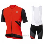 2017 Fahrradbekleidung Sportful R&d Ultraskin Rot Trikot Kurzarm und Tragerhose