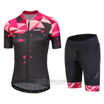 2018 Fahrradbekleidung Frau Nalini Chic Rot Trikot Kurzarm und Tragerhose