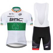 2019 Fahrradbekleidung BMC Wei Grun Trikot Kurzarm und Overall