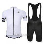 2019 Fahrradbekleidung Chomir Wei Trikot Kurzarm und Tragerhose