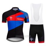 2019 Fahrradbekleidung Wilier Shwarz Rot Blau Trikot Kurzarm und Overall