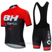 2020 Fahrradbekleidung BH Templo Rot Shwarz Wei Trikot Kurzarm und Tragerhose