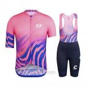 2020 Fahrradbekleidung EF Education First-drapac Rosa Trikot Kurzarm und Tragerhose