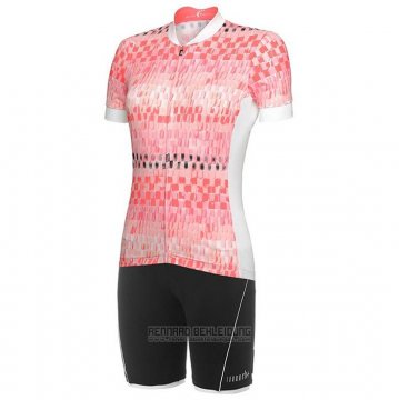 2020 Fahrradbekleidung Frau RH+ Rosa Trikot Kurzarm und Tragerhose