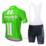 2020 Fahrradbekleidung Sunweb Grun Wei Trikot Kurzarm und Tragerhose