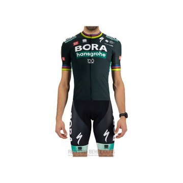 2021 Fahrradbekleidung Bora-Hansgrone Weltmeister Trikot Kurzarm und Tragerhose