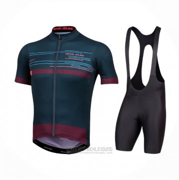 2021 Fahrradbekleidung Pearl Izumi Dunkel Blau Tief Rot Trikot Kurzarm und Tragerhose