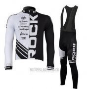 2010 Fahrradbekleidung Rock Racing Shwarz und Wei Trikot Langarm und Tragerhose